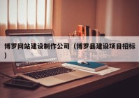 博罗网站建设制作公司（博罗县建设项目招标）