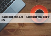 东莞网站建设怎么样（东莞网站建设公司哪个好）