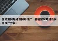 营销型网站建设网络推广（营销型网站建设网络推广方案）